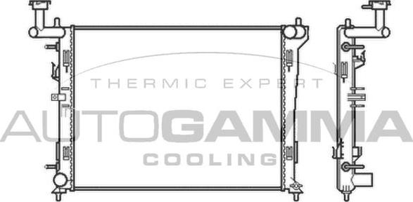 Autogamma 105048 - Radiators, Motora dzesēšanas sistēma autodraugiem.lv