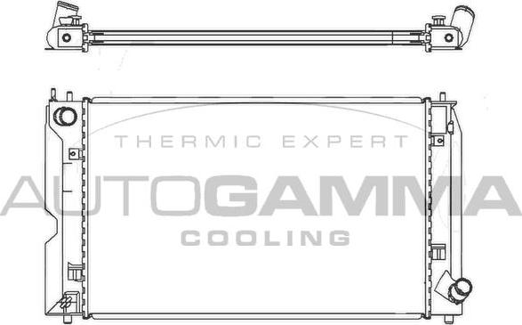 Autogamma 105059 - Radiators, Motora dzesēšanas sistēma autodraugiem.lv