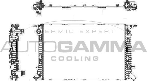 Autogamma 105156 - Radiators, Motora dzesēšanas sistēma autodraugiem.lv