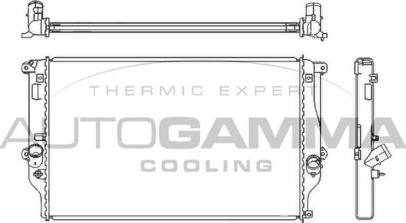 Autogamma 105184 - Radiators, Motora dzesēšanas sistēma autodraugiem.lv