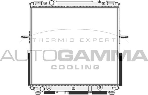 Autogamma 105130 - Radiators, Motora dzesēšanas sistēma autodraugiem.lv