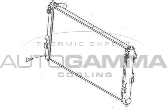 Autogamma 105174 - Radiators, Motora dzesēšanas sistēma autodraugiem.lv