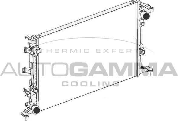 Autogamma 105176 - Radiators, Motora dzesēšanas sistēma autodraugiem.lv