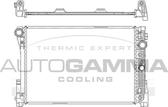 Autogamma 105172 - Radiators, Motora dzesēšanas sistēma autodraugiem.lv