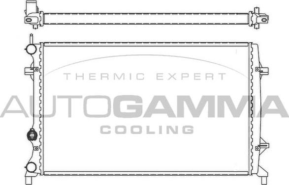 Autogamma 105846 - Radiators, Motora dzesēšanas sistēma autodraugiem.lv