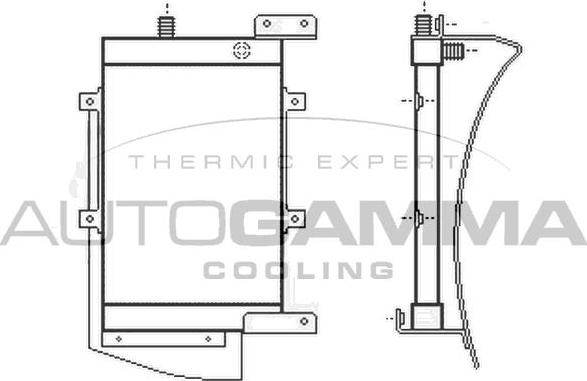 Autogamma 105848 - Eļļas radiators, Motoreļļa autodraugiem.lv