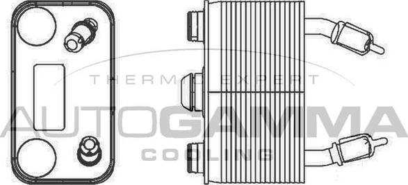 Autogamma 105815 - Eļļas radiators, Motoreļļa autodraugiem.lv
