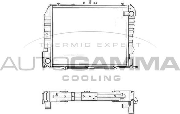 Autogamma 105817 - Radiators, Motora dzesēšanas sistēma autodraugiem.lv