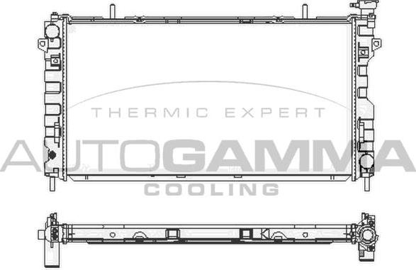 Autogamma 105832 - Radiators, Motora dzesēšanas sistēma autodraugiem.lv