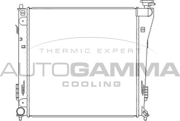 Autogamma 105837 - Radiators, Motora dzesēšanas sistēma autodraugiem.lv