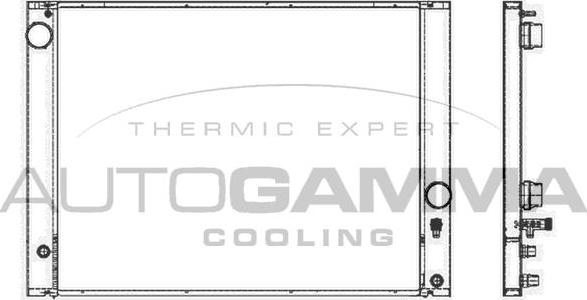 Autogamma 105251 - Radiators, Motora dzesēšanas sistēma autodraugiem.lv