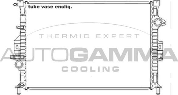 Autogamma 105206 - Radiators, Motora dzesēšanas sistēma autodraugiem.lv