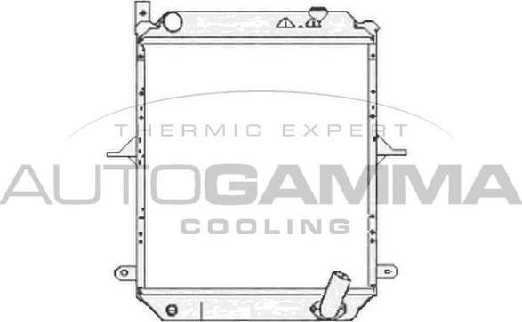 Autogamma 105289 - Radiators, Motora dzesēšanas sistēma autodraugiem.lv