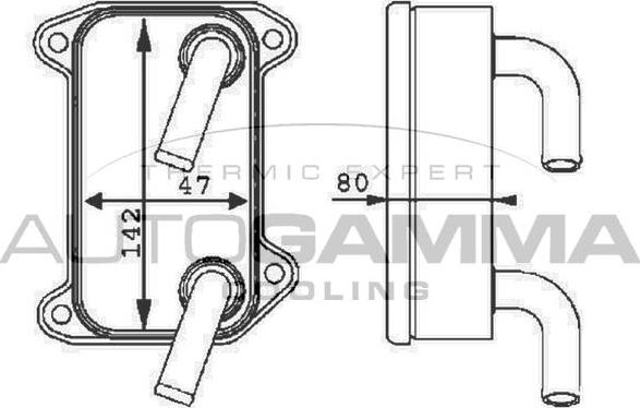 Autogamma 105229 - Eļļas radiators, Motoreļļa autodraugiem.lv
