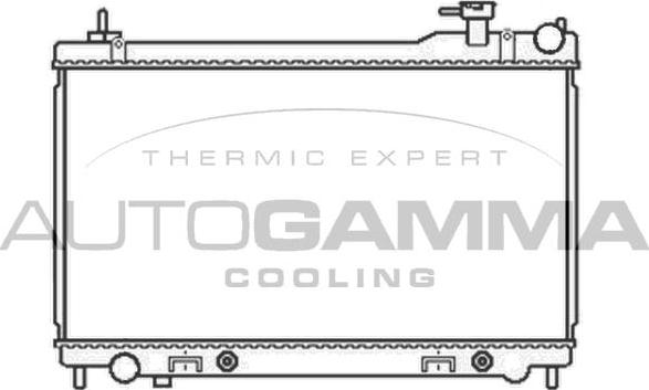 Autogamma 105759 - Radiators, Motora dzesēšanas sistēma autodraugiem.lv