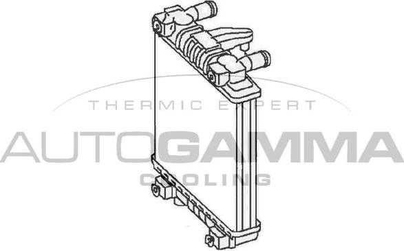 Autogamma 105764 - Radiators, Motora dzesēšanas sistēma autodraugiem.lv