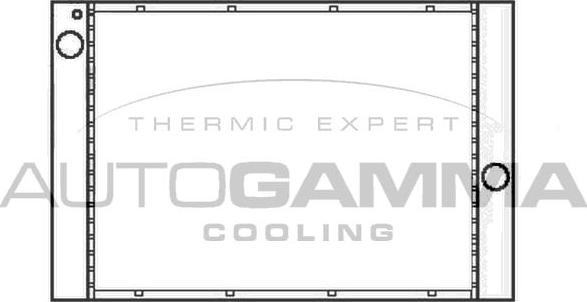 Autogamma 105786 - Radiators, Motora dzesēšanas sistēma autodraugiem.lv