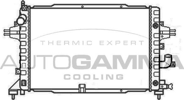 Autogamma 105734 - Radiators, Motora dzesēšanas sistēma autodraugiem.lv