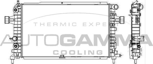 Autogamma 105772 - Radiators, Motora dzesēšanas sistēma autodraugiem.lv