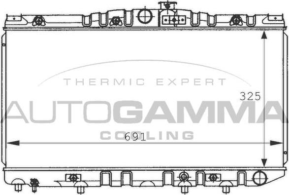 Autogamma 100993 - Radiators, Motora dzesēšanas sistēma autodraugiem.lv