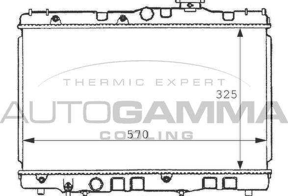 Autogamma 100997 - Radiators, Motora dzesēšanas sistēma autodraugiem.lv