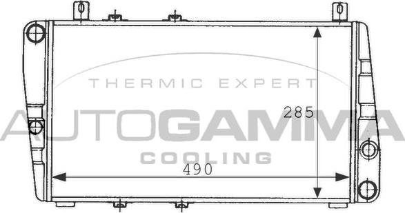 Autogamma 100967 - Radiators, Motora dzesēšanas sistēma autodraugiem.lv