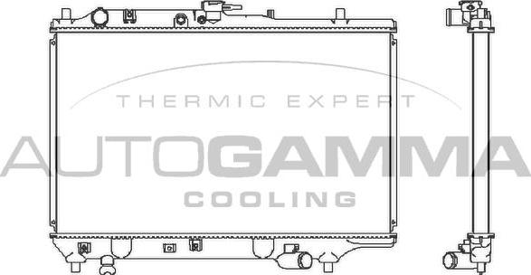 Autogamma 100490 - Radiators, Motora dzesēšanas sistēma autodraugiem.lv