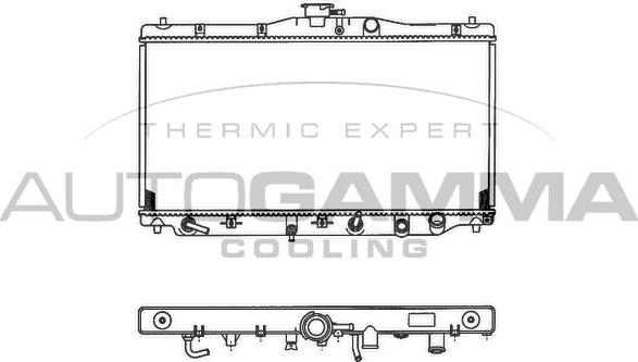 Autogamma 100404 - Radiators, Motora dzesēšanas sistēma autodraugiem.lv