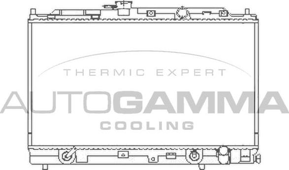 Autogamma 100415 - Radiators, Motora dzesēšanas sistēma autodraugiem.lv