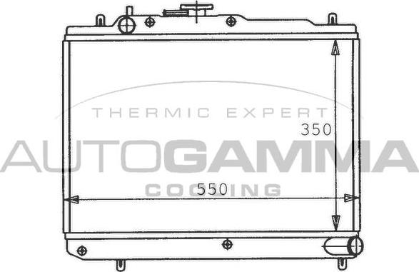 Autogamma 100474 - Radiators, Motora dzesēšanas sistēma autodraugiem.lv