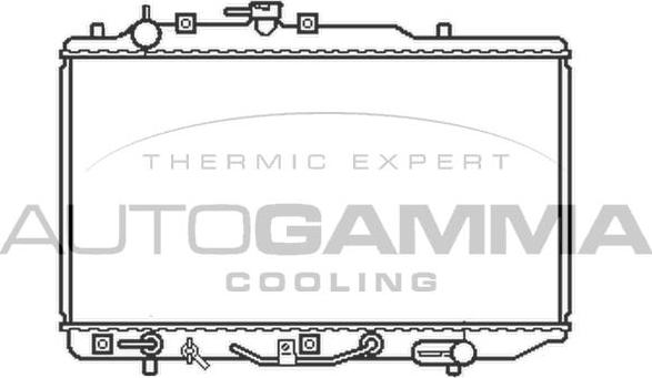 Autogamma 100476 - Radiators, Motora dzesēšanas sistēma autodraugiem.lv