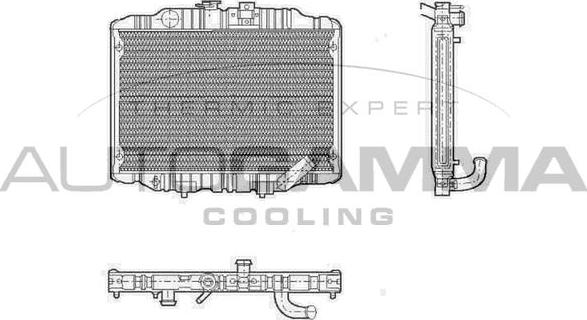 Autogamma 100590 - Radiators, Motora dzesēšanas sistēma autodraugiem.lv