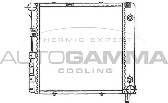 Autogamma 100548 - Radiators, Motora dzesēšanas sistēma autodraugiem.lv