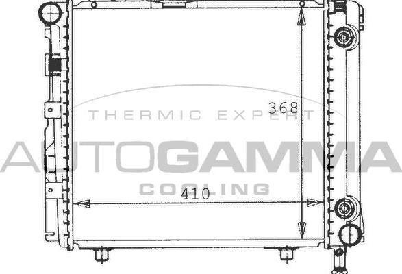 Autogamma 100542 - Radiators, Motora dzesēšanas sistēma autodraugiem.lv