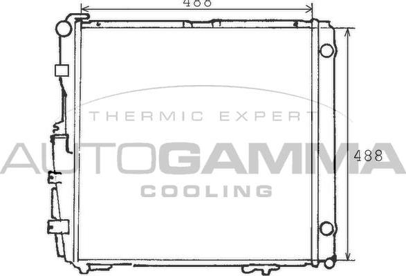 Autogamma 100558 - Radiators, Motora dzesēšanas sistēma autodraugiem.lv