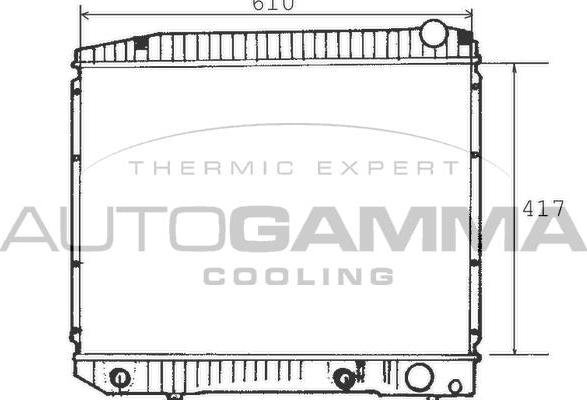 Autogamma 100560 - Radiators, Motora dzesēšanas sistēma autodraugiem.lv