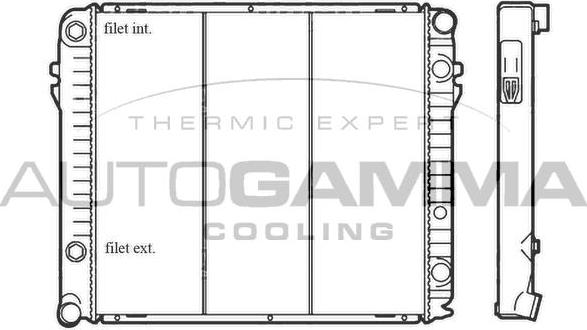 Autogamma 100562 - Radiators, Motora dzesēšanas sistēma autodraugiem.lv