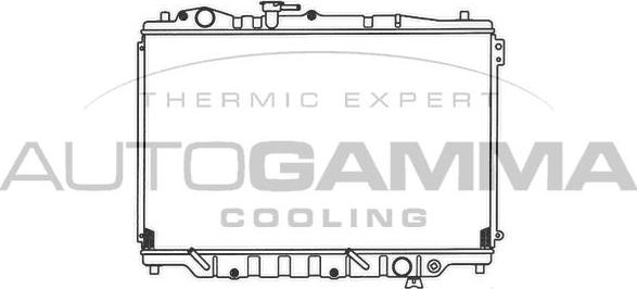 Autogamma 100502 - Radiators, Motora dzesēšanas sistēma autodraugiem.lv