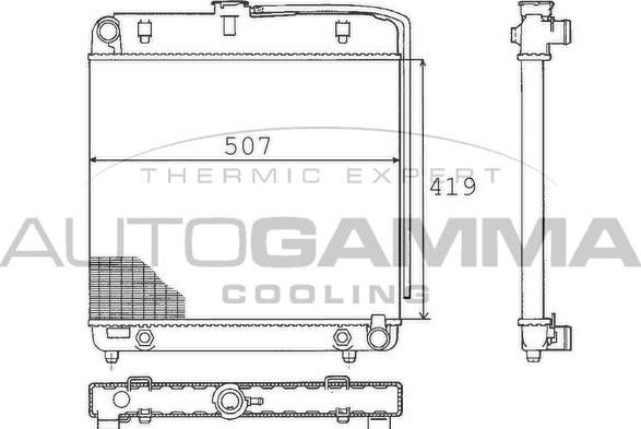 Autogamma 100531 - Radiators, Motora dzesēšanas sistēma autodraugiem.lv