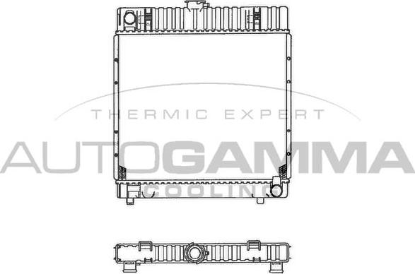 Autogamma 100527 - Radiators, Motora dzesēšanas sistēma autodraugiem.lv