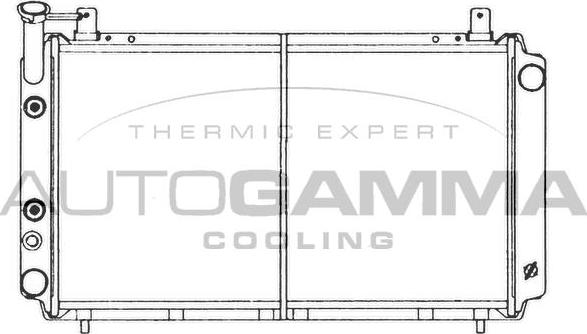 Autogamma 100640 - Radiators, Motora dzesēšanas sistēma autodraugiem.lv