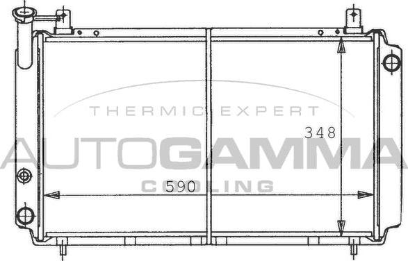 Autogamma 100647 - Radiators, Motora dzesēšanas sistēma autodraugiem.lv