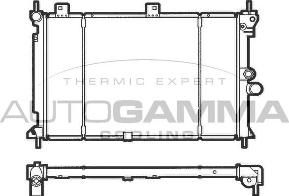 Autogamma 100669 - Radiators, Motora dzesēšanas sistēma autodraugiem.lv