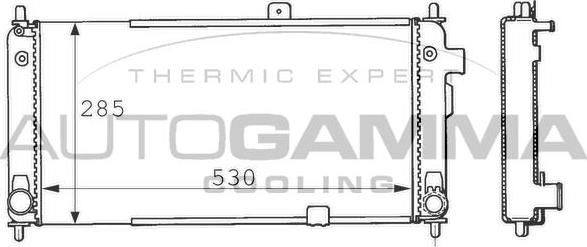 Autogamma 100661 - Radiators, Motora dzesēšanas sistēma autodraugiem.lv