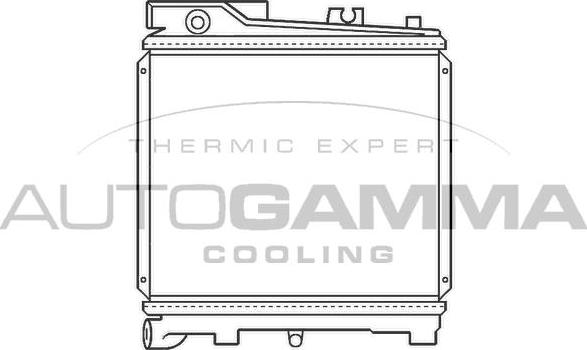 Autogamma 100095 - Radiators, Motora dzesēšanas sistēma autodraugiem.lv