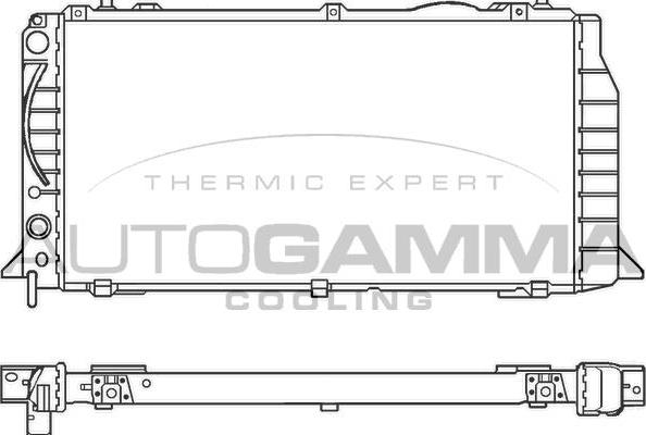 Autogamma 100046 - Radiators, Motora dzesēšanas sistēma autodraugiem.lv