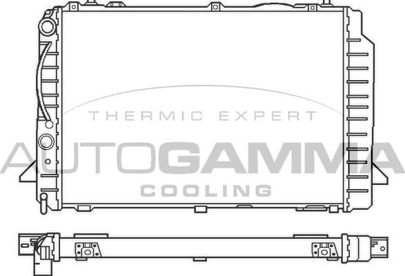 Autogamma 100052 - Radiators, Motora dzesēšanas sistēma autodraugiem.lv