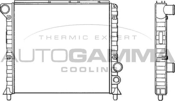 Autogamma 100006 - Radiators, Motora dzesēšanas sistēma autodraugiem.lv