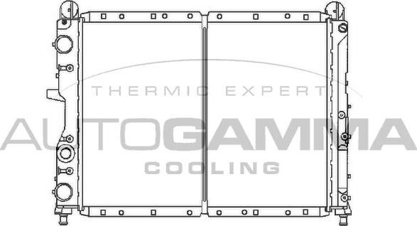 Autogamma 100014 - Radiators, Motora dzesēšanas sistēma autodraugiem.lv