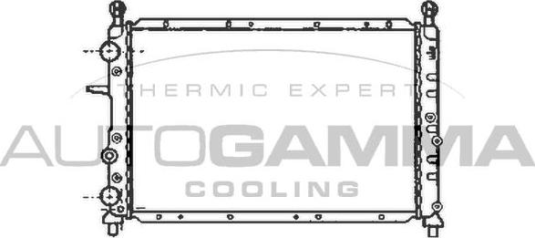 Autogamma 100016 - Radiators, Motora dzesēšanas sistēma autodraugiem.lv